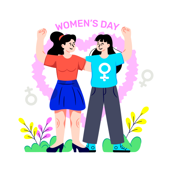 Women's Power, Female Power, Self Confidence, Women Strength, Girl Power,icons illustration
