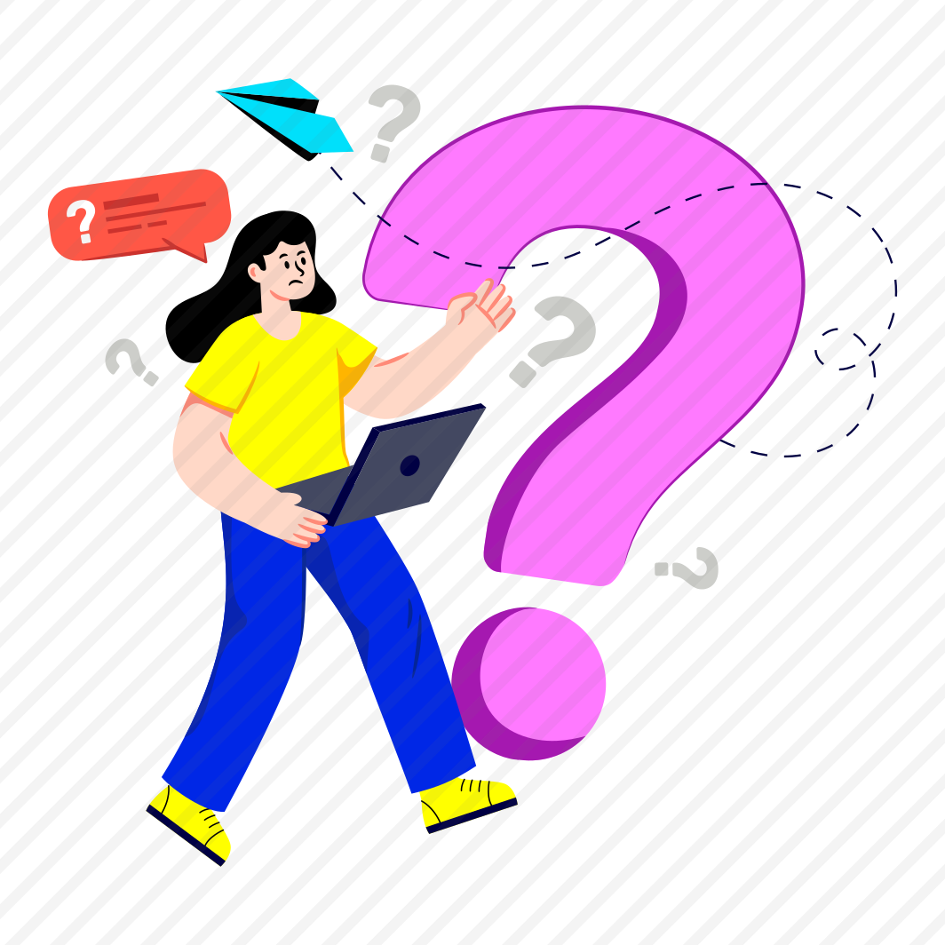 Frequently Ask Question, Faq, Confused Girl, Confused User, Confused Employee preview