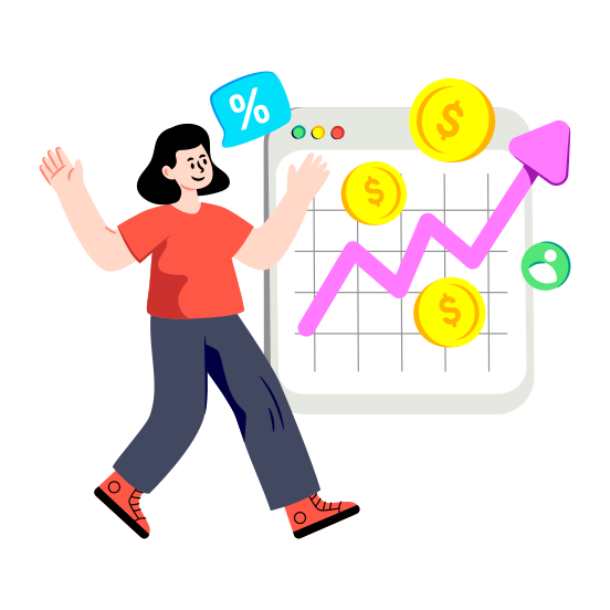 Growth Analytics, Financial Progress, Data Analytics, Infographic, Statistics, illustration