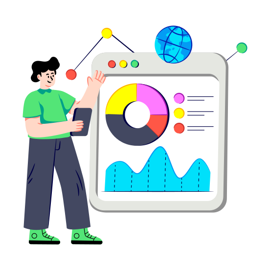 Business Presentation, Graphical Representation, Data Analyst, Statistics, Infographic, illustration