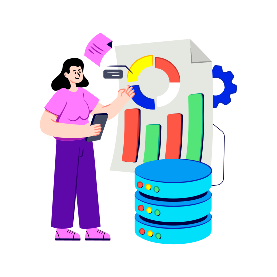 Business Report, Statistics Report, Data Report, Statistics, Infographic illustration