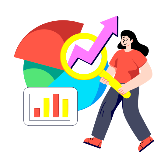 Data Analytics, Infographic, Statistics, Growth Chart, Growth Graph illustration