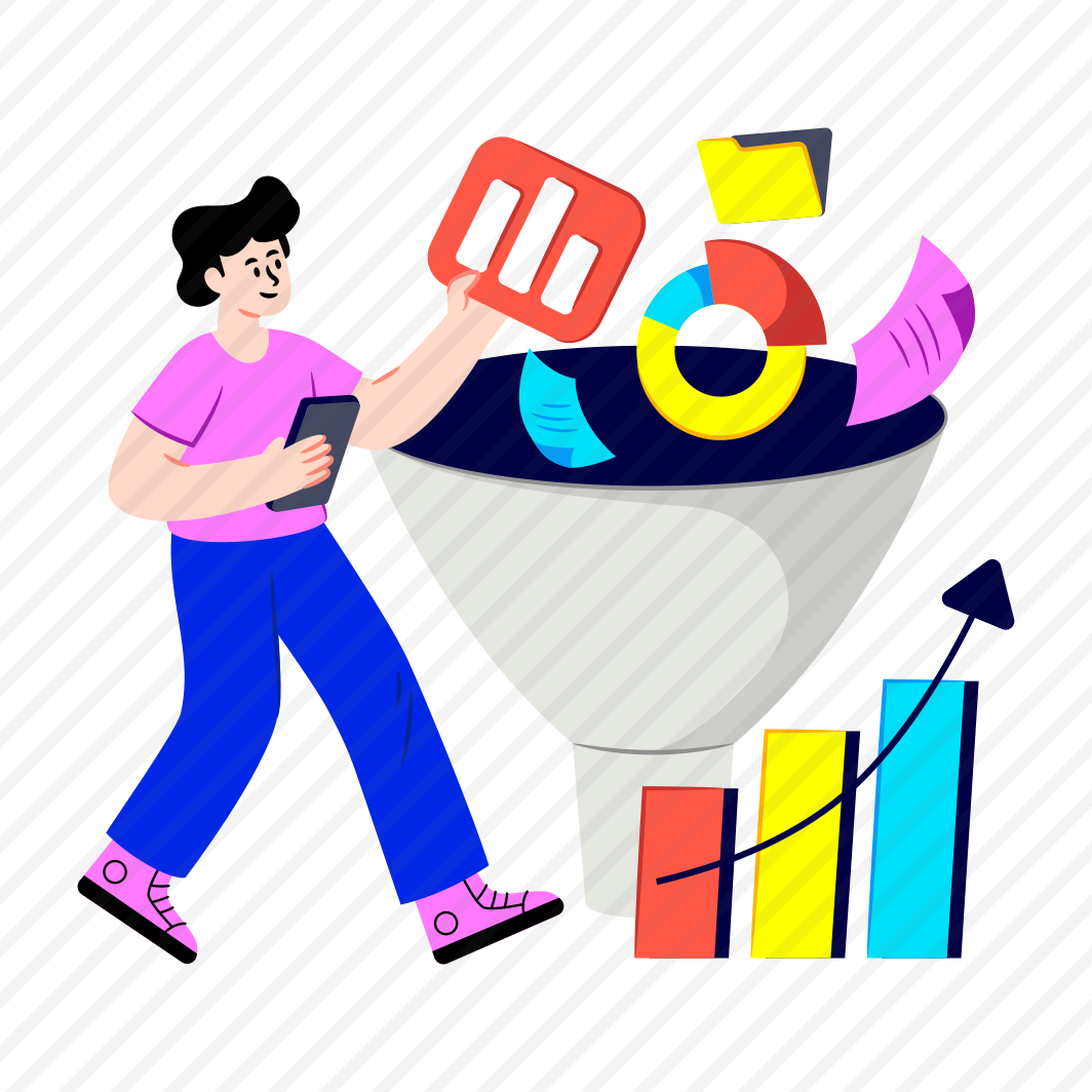 Data Filtration, Data Pouring, Data Extraction, Data Funnel, Data Sorting preview