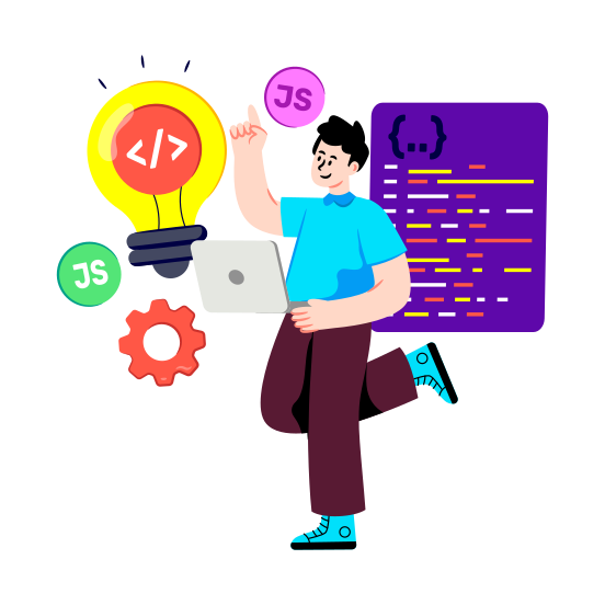 Creative Developer, Creative Coding, Creative Programming, Creative Development, Software Development illustration