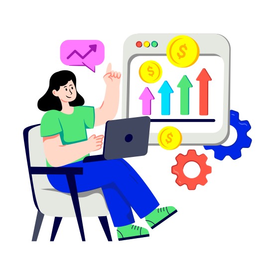 Project Income, Project Earnings, Project Profit, Project Revenue, Project Returns, illustration