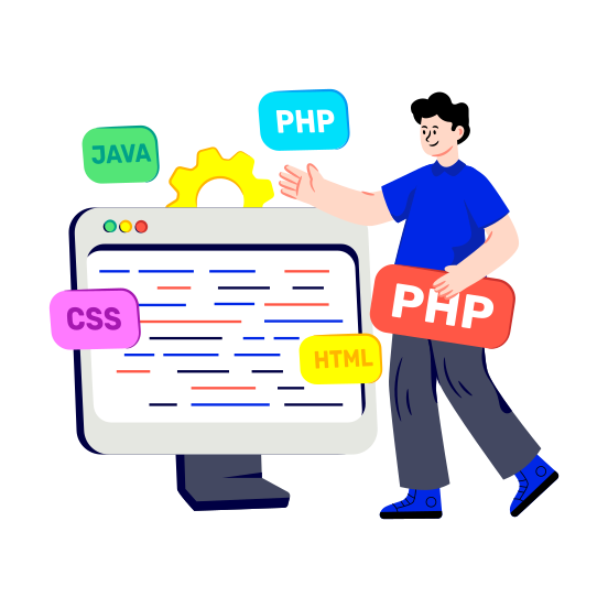 Web Coding, Web Programming, Web Development, Html Coding, Web Technology,icons illustration