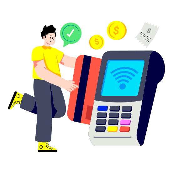 Cash Register, Point Of Sale, Billing Machine, Cash Till, Ecommerce illustration