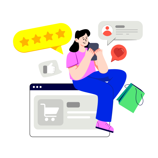 Customer Ratings, Customer Reviews, Shopping Feedback, Customer Response, Online Feedback,icons illustration