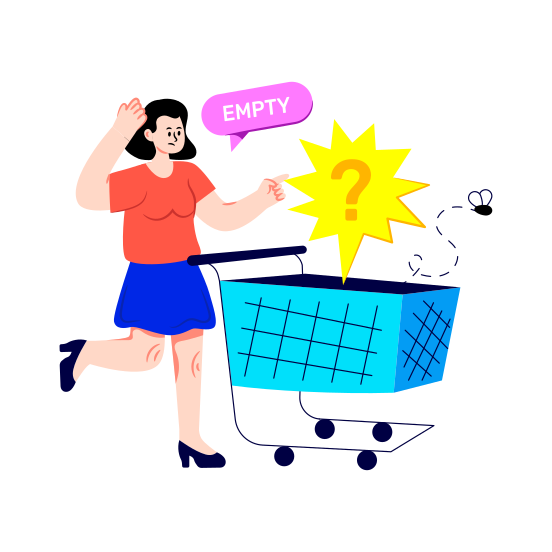 Empty Cart, Handcart, Pushcart, Shopping Cart, Wheelbarrow illustration