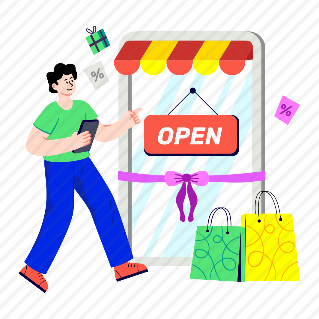 Mobile Shop Open, Online Shop Open, Store Open, Eshop, Estore, preview