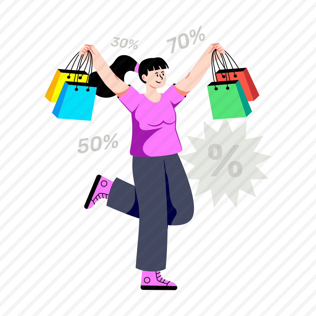 Shopping Discount, Shopping Sale, Shopping Girl, Commerce, Discount Sale, preview