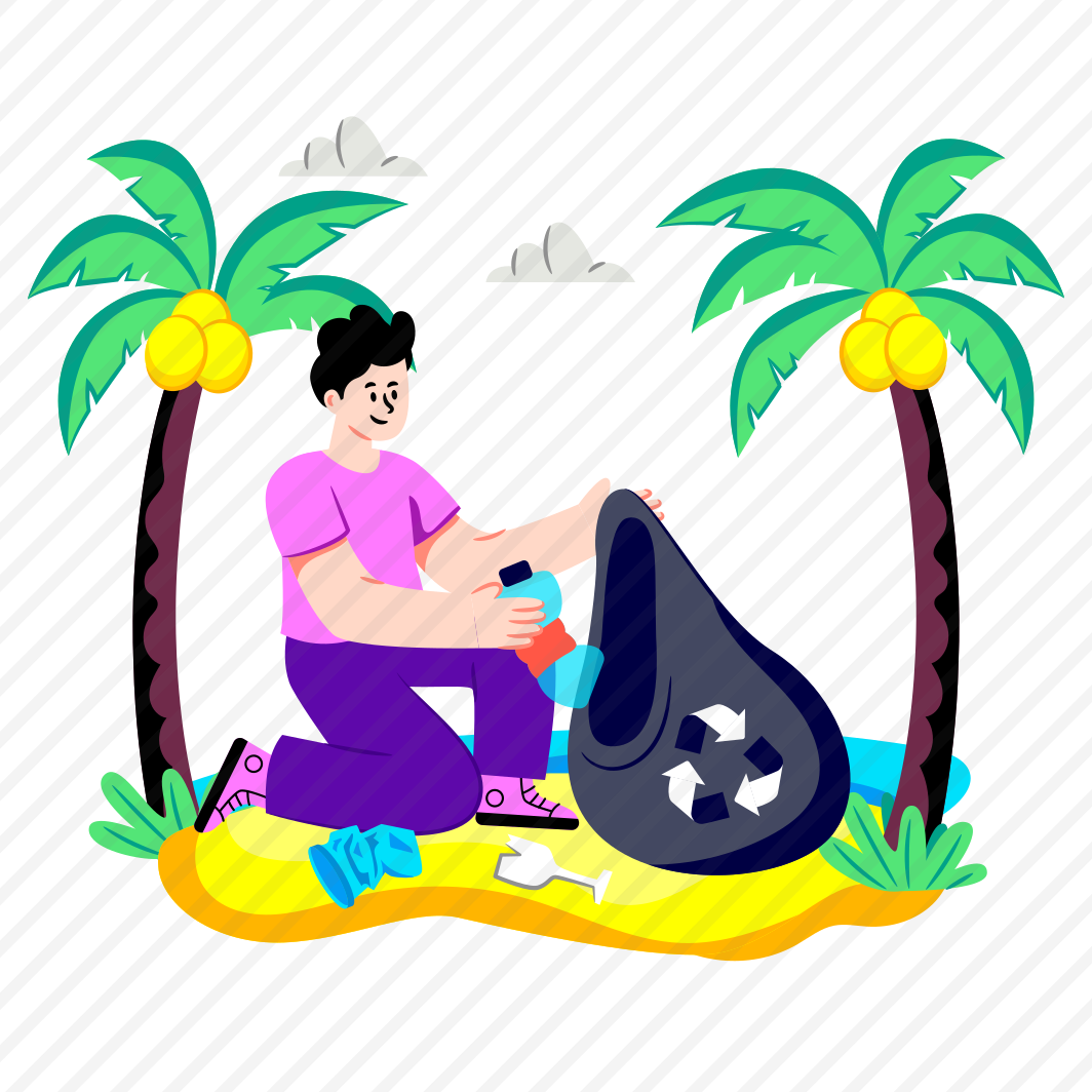 Beach Cleaning, Coastal Cleaning, Ocean Cleanup, Recycling Garbage, Waste Dispose preview