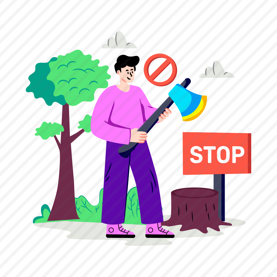 Stop Deforestation, No Deforestation, Don't Cutting Trees, Stop Trees Cutting, Deforestation Ban preview