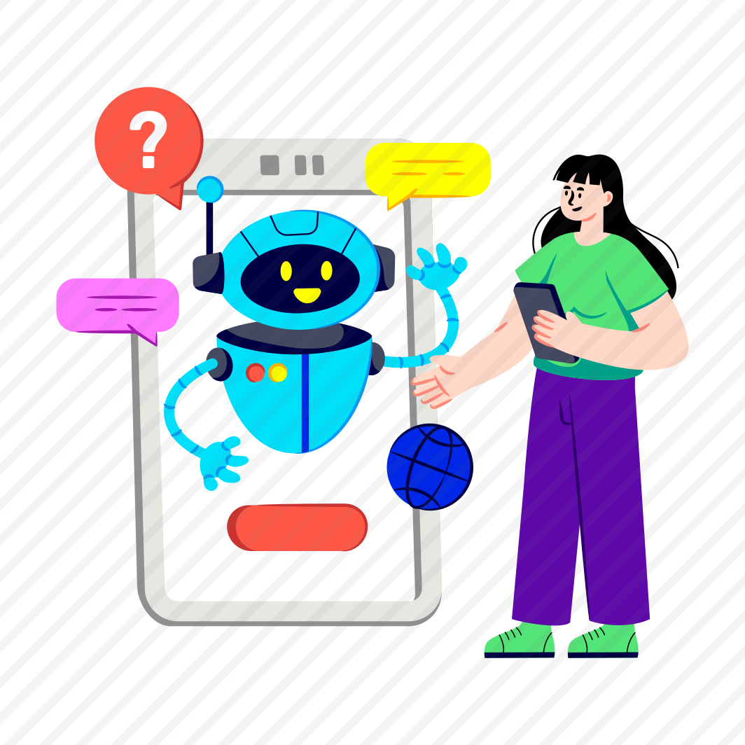 Ai Assistant, Mobile Robot, Artificial Intelligence, Chatbot, Ai App preview