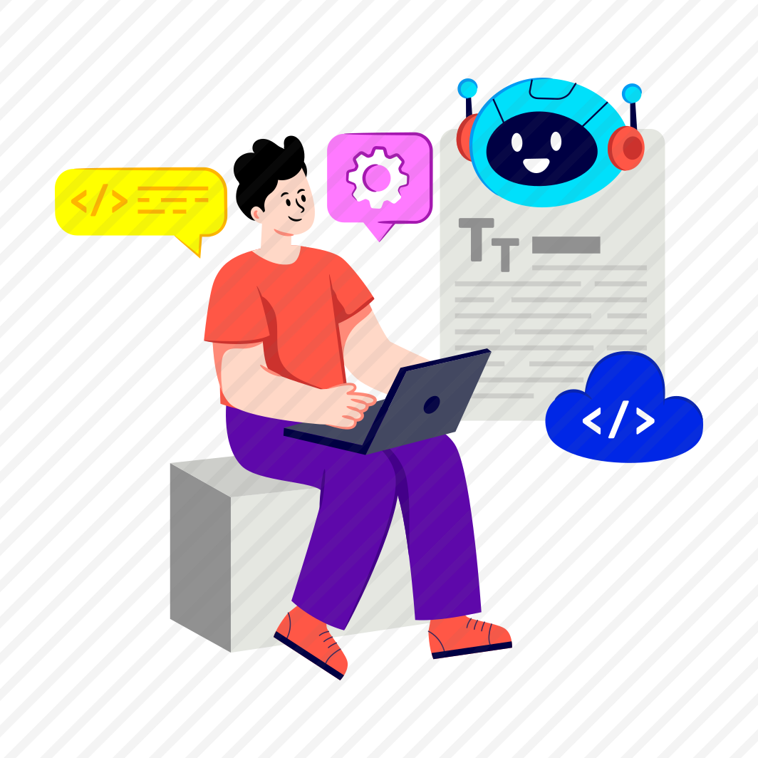 Ai Coding, Ai Programming, Software Development, Artificial Intelligence, Ai Technology,icons preview