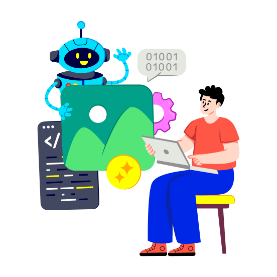 Ai Content, Artificial Intelligence, Ai Technology, Ai Landscape, Ai Image illustration