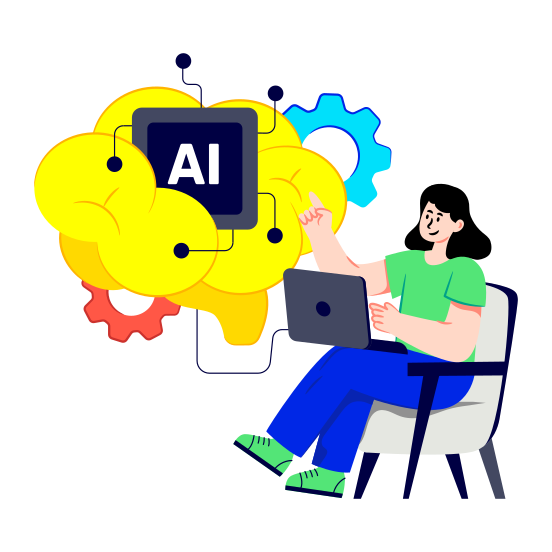 Brain Development, Ai Brain, Ai Mind, Artificial Intelligence, Brain Automation, illustration