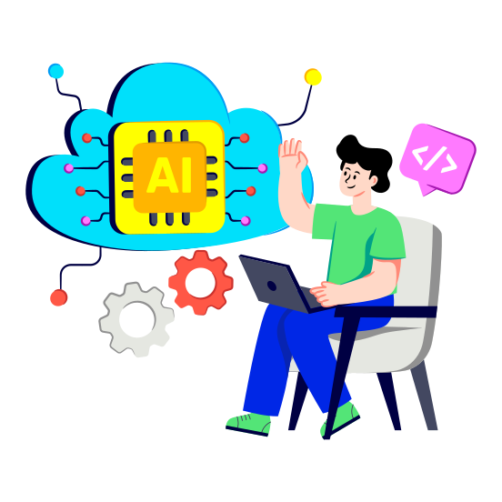 Cloud Computing, Cloud Processor, Cloud Chip, Cloud Microchip, Cloud Technology, illustration