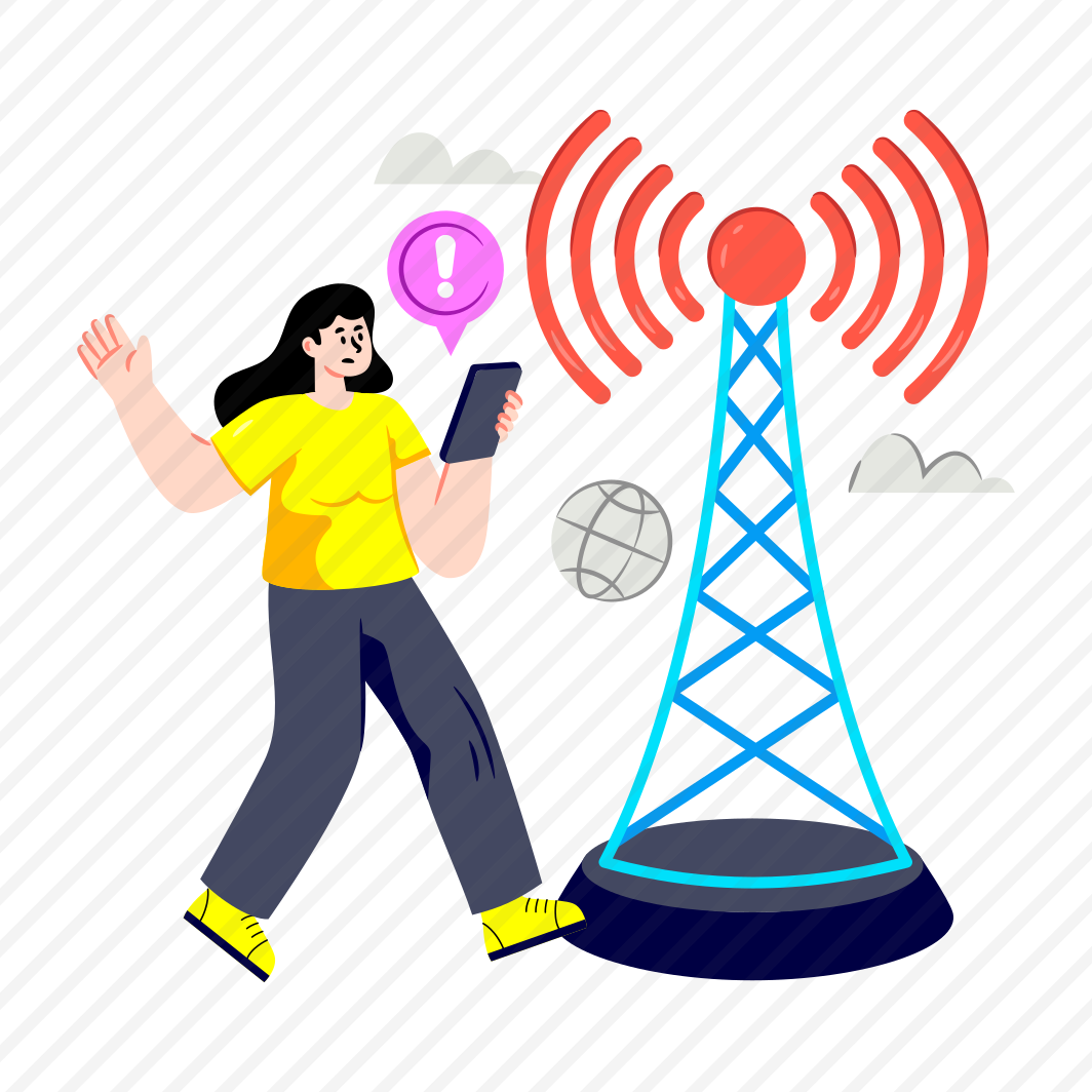 Broadband Connection, Wireless Network, Signal Pole, Signal Tower, Hotspot Tower preview