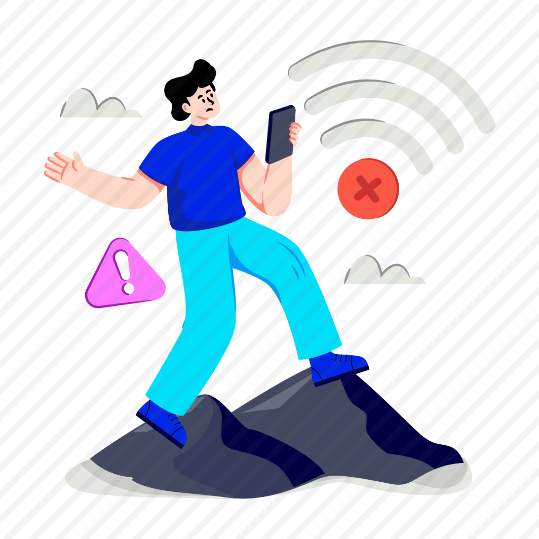 No Internet, No Network, No Signal, Network Issues, Internet Problem, preview