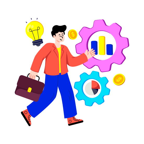 Business Management, Business Development, Business Setting, Business Configuration, Business Config, illustration