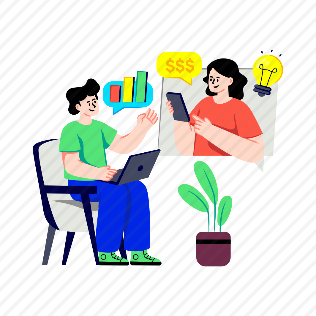 Business Virtual Meeting, Online Meeting, Creative Discussion, Creative Negotiation, Business Communication preview