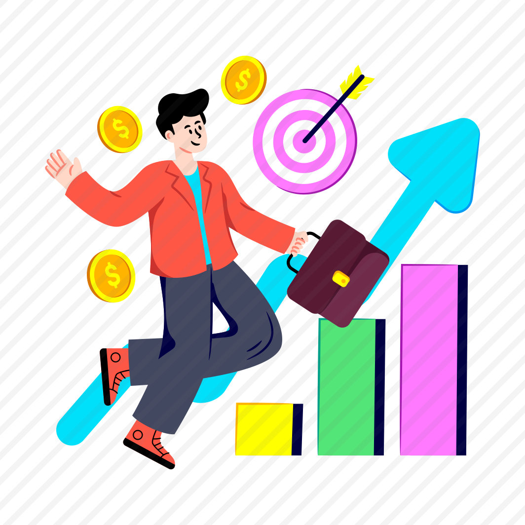 Successful Businessman, Business Growth, Business Progress, Infographic, Statistics, preview