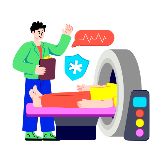 Ct Scan, Mri, Tomography, Cat Scan, Brain X Ray, illustration