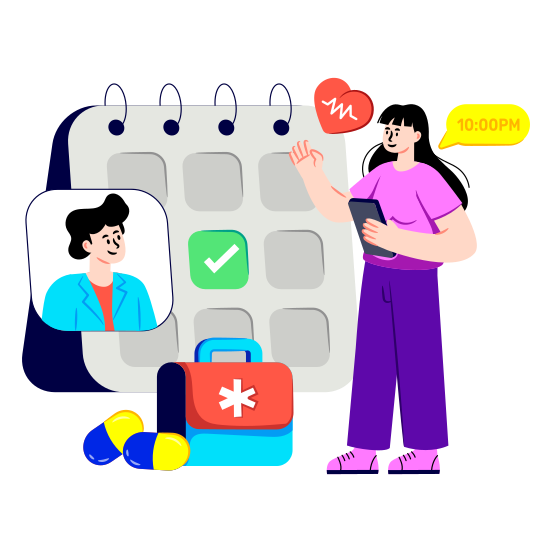 Doctor Appointment, Schedule, Planner, Almanac, Medical Schedule, illustration