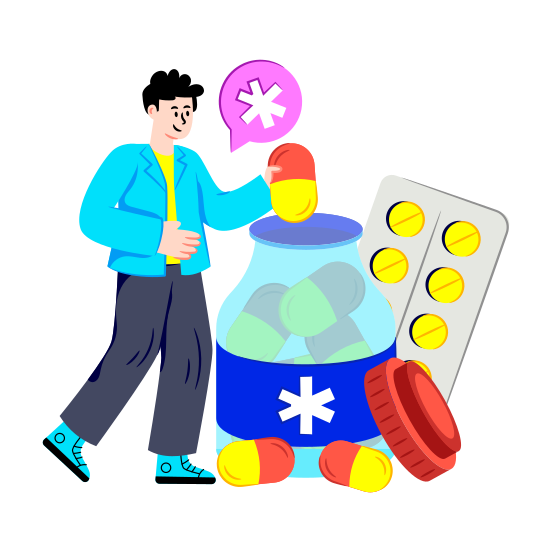 Medicine, Drugs Bottle, Medical Bottle, Pills Bottle, Pills Jar illustration