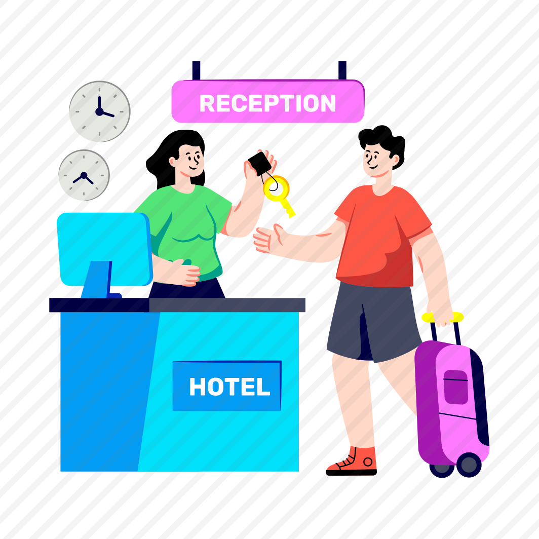 Hotel Reception, Reception Desk, Hotel Checkin, Info Desk, Hotel Receptionist preview