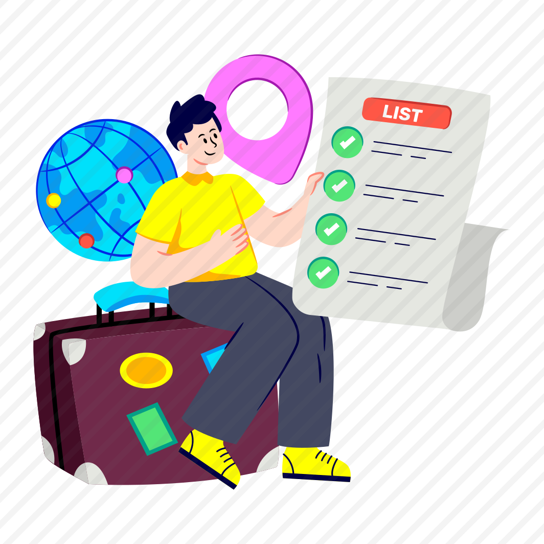 Travel List, Checklist, Todo, Worksheet, Task List preview
