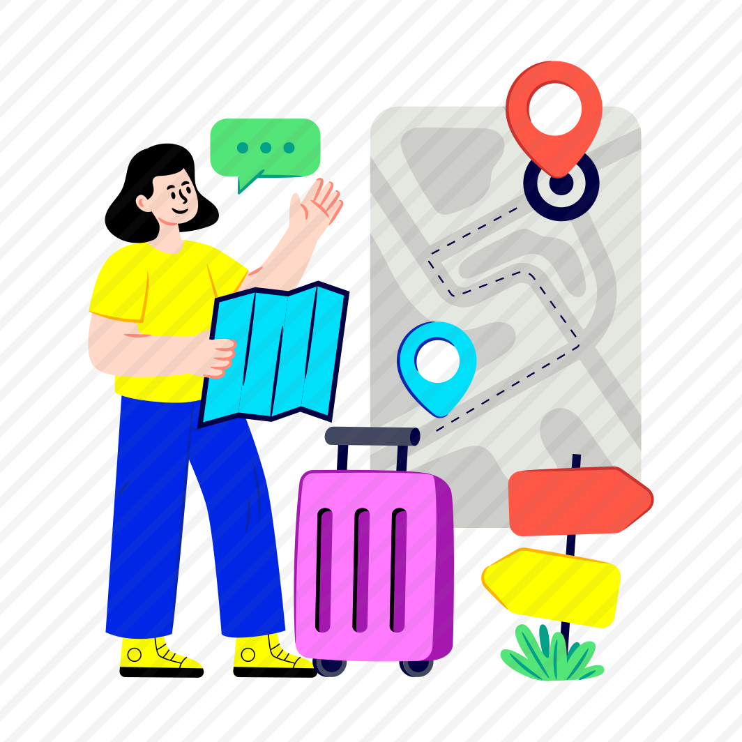 Travel Map, Travel Location, Travel Direction, Gps, Navigation,icons preview