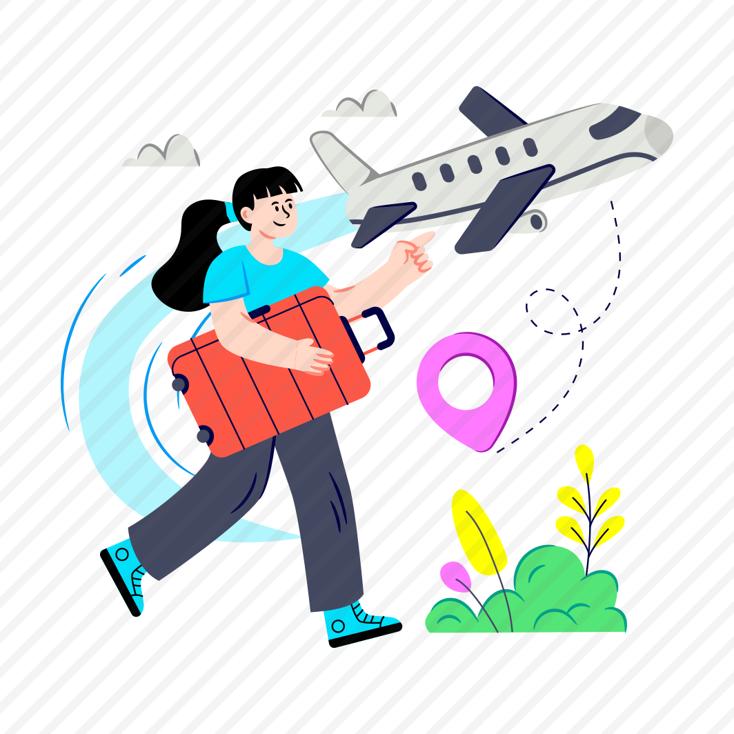 Traveler, Tourist, Backpacker, Journeyer, Air Travel,icons preview