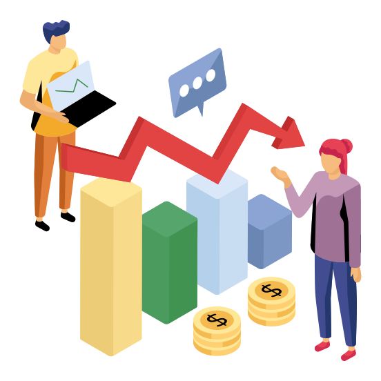 Data Analytics, Infographic, Statistics, Recession Chart, Recession Graph , illustration