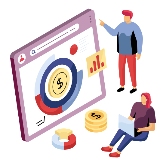 Financial Data Analytics, Infographic, Statistics, Business Chart, Business Graph , illustration