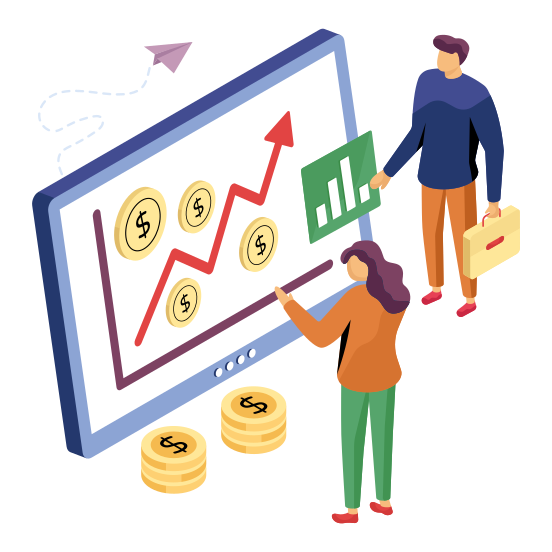 Infographic, Statistics, Business Chart, Business Graph ,financial Data Analytics illustration