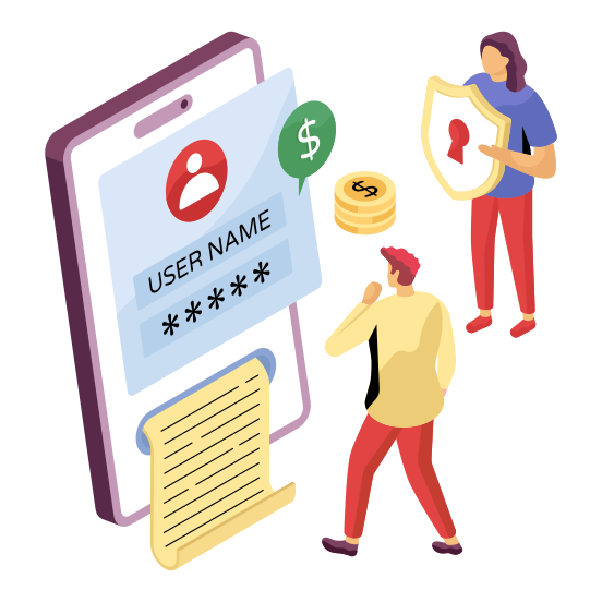 Secure Login, Login Password, Login Passcode, Login Security, Login Protection , illustration