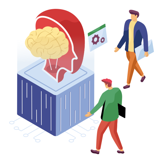 Artificial Brain, Artificial Mind, Artificial Intelligence, Ai, Brain Technology, illustration