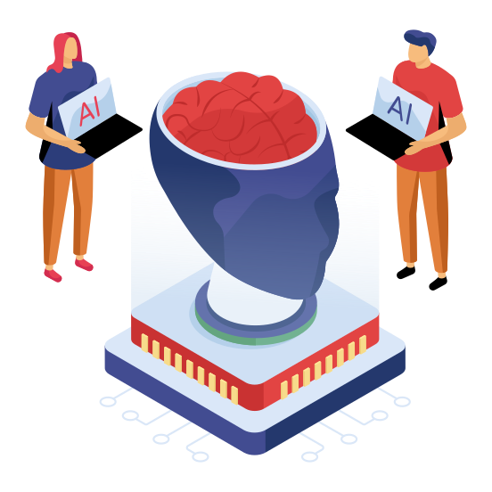 Brain Chip, Cerebrum, Human Organ, Intelligence, Human Mind, illustration