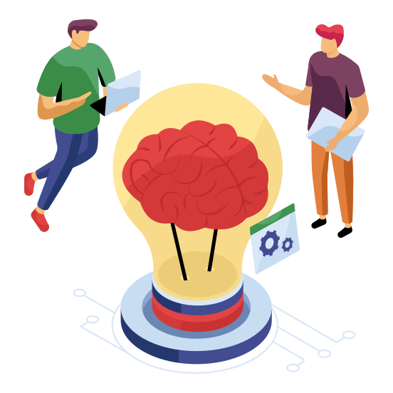 Brain Idea, Innovation, Mind Idea, Creative Mind, Brainstorming, illustration