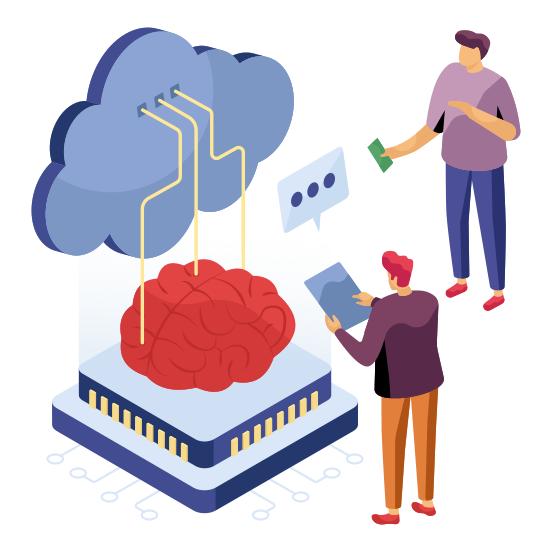 Cloud Brain, Cerebrum, Human Organ, Cloud Intelligence, Cloud Mind, illustration