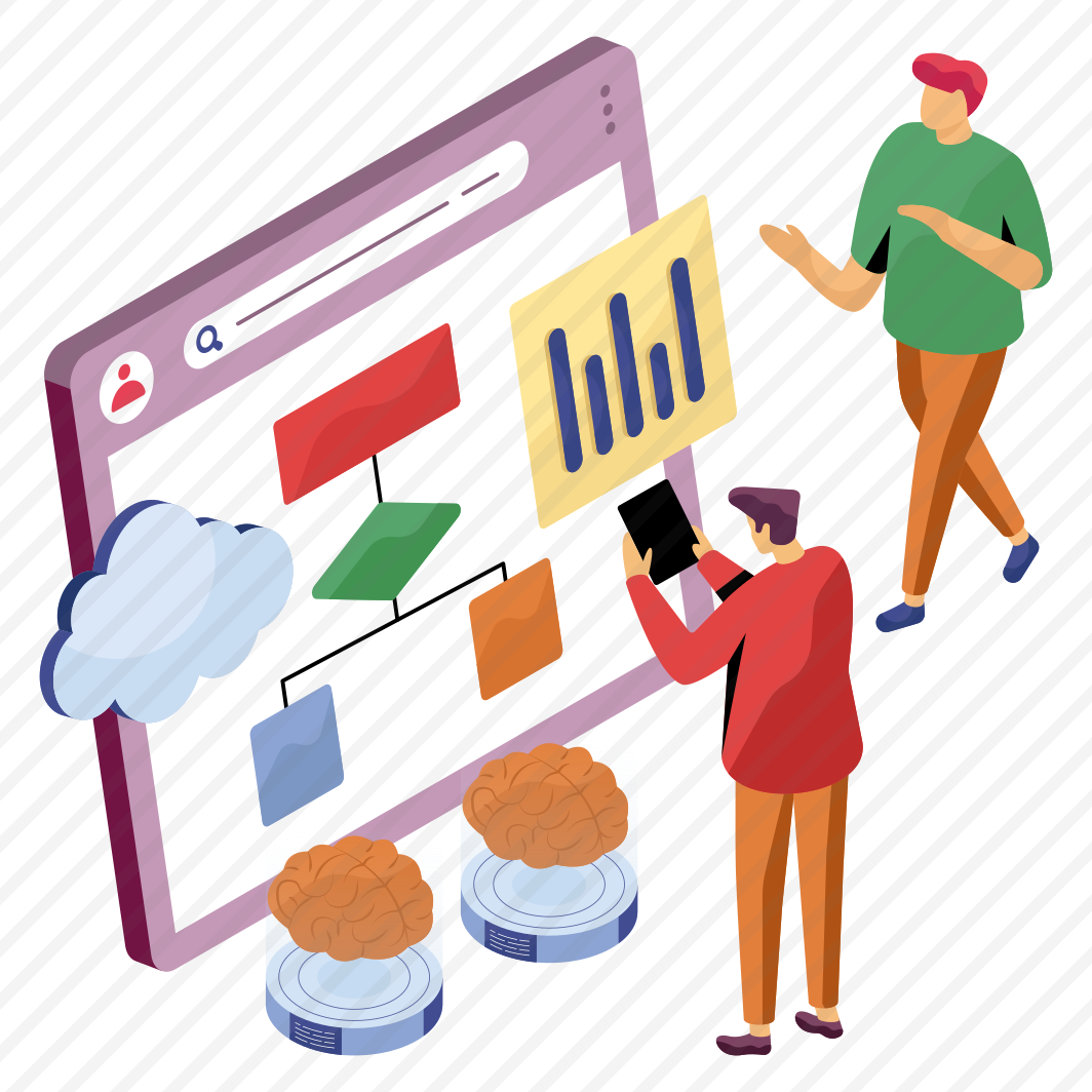 Cloud Sitemap, Flowchart, Flow Diagram, Cloud Hierarchy, Algorithm, preview