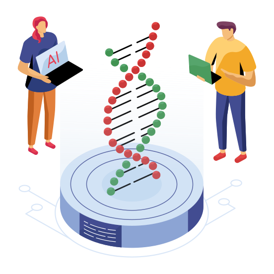 Dna, Deoxyribonucleic Acid, Dna Strand, Genetic Material, Double Helix Strand, illustration