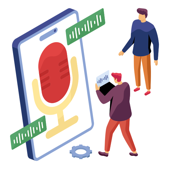 Recording Mic, Voice Recorder, Sound Recorder, Audio Recorder, Microphone , illustration
