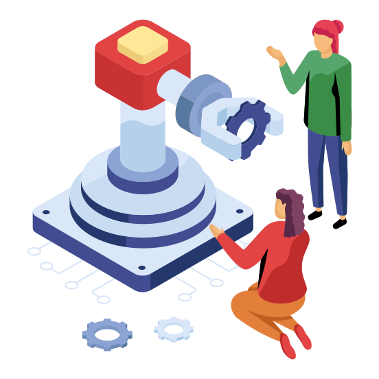 Robotic Arm, Industrial Arm, Mechanical Robot, Ai, Artificial Intelligence, illustration