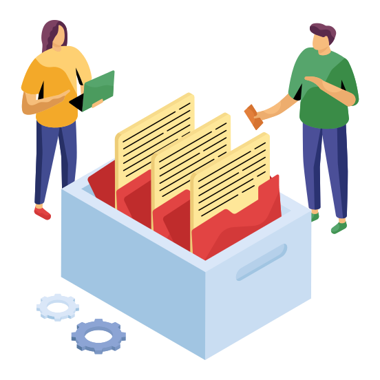 Document Drawer, File Drawer, Doc, Archive, Paper, illustration