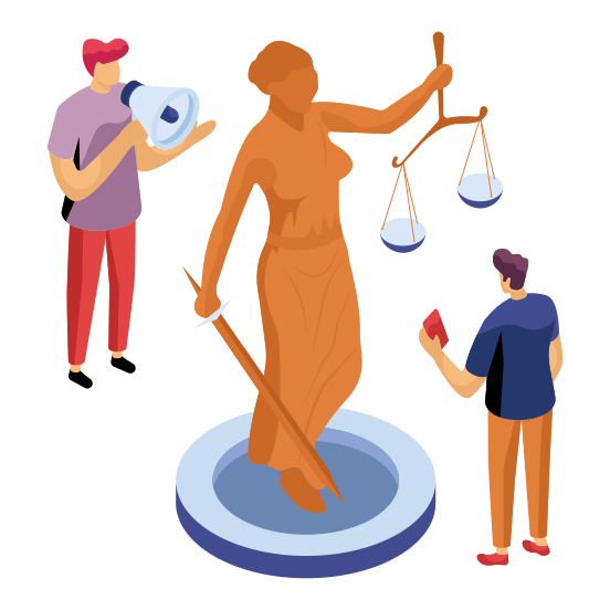 Goddess Of Law, Judicial Sculpture, Lady Justice Statue, Law Sign, Law Symbol, illustration