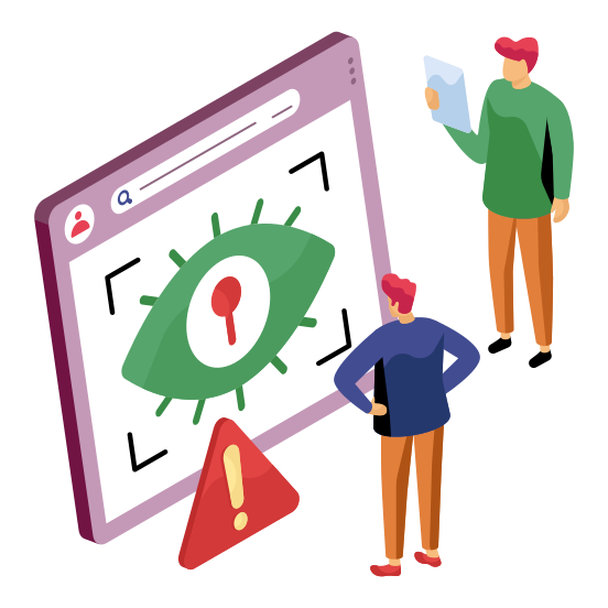 Iris Recognition, Eye Tracking, Focus Eye, Eye Recognition, Eye Scan, illustration