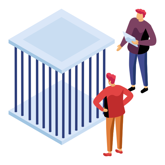 Jail, Jailhouse, Lockup, Penitentiary, Criminal Case Spotlight , illustration
